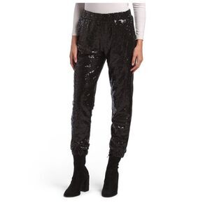 7 For All Mankind Sequined Jogger Pants NWT M